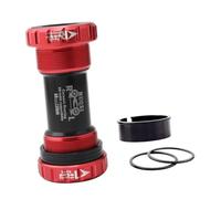 Okiyakusama Eje Inferior Bicicleta Soporte Pedalier Parte de Accesorio de Aluminio Apropiado para Bicicleta Plegable Ruta Uso Deportivo, Rojo