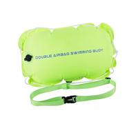 Okiyakusama Flotador de Natación Inflable para Adultos con Bolsa para Natación y Cinturón Doble Cámara Resistente al Desgaste Capacidad de Flotación de 12kg, Verde