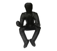 Okiyakusama Grappling de Artes Marciales Mixtas Muñeco Sin Relleno para Jiu Bolsa de Boxeo Y Lucha de Cuero PU Adecuado para Entrenamiento en Dojo Y G, Negro 165cm