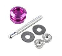 Okiyakusama Kit de Cierres de Capó de Botón Pulsador para Automóvil con Pestillo de Liberación Rápida de Bajo Construcción Robusta de Aleación de Aluminio, 5 piezas