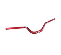 Okiyakusama Manillar de Bicicleta de Montaña Barra Extra Larga Downhill Riser Bar para BMX Repuesto de Componentes Ligero Aleación Pulida Adecuado para Descenso E, Rojo 780mm