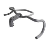 Okiyakusama Manillar de Bicicleta Ergonómico Barra Caída en Aluminio Tubo Redondo Ligero y Diseño Cómodo Adecuado para Bicicletas de Carretera Paseo y Deportes, Manillar Y Potencia