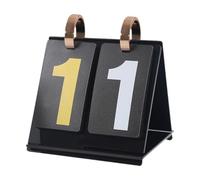 Okiyakusama Marcador de Puntuación Tarjetas Soporte Acrílico Portátil para Juegos de Mesa Guandan Registro Manual de Puntos Adecuado para Cartas Clubes Reuniones, Negro