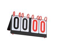 Okiyakusama Marcador Deportivo Tablero Portátil de Puntos Scorekeeper Manual con Números y Fácil de Leer Adecuado para Partidos de Equipos y Juegos en, 4 Dígitos 37x17.5cm