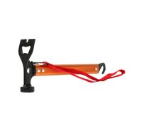 Okiyakusama Martillo para Camping Martillo Extractor de Estacas Multiherramienta Portátil con Gancho Y Abridor Asa Ergonómica Resistente Adecuado para Senderismo, Naranja