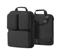 Okiyakusama Organizador sobre Equipaje Maleta de Mano Bolsa Colgante Compartimiento para Portátil de 15.6 Pulgadas Correa Ajustable Diseño Ligero Separación en Do, Negro