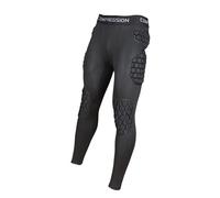 Okiyakusama Pantalones de con Compresión Protección de y Muslo Bloques EVA Tejido Transpirable y Cintura Segura Adecuados para Fútbol Rugby, Size L