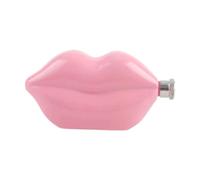 Okiyakusama Petaca Labios Contenedor Alcohólico Recarga Estuche Metálico Hip Tapa de Adecuada para Reuniones Femeninas, Rosa, tal como se describe