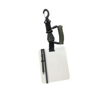 Okiyakusama Pizarra de Buceo Equipada con Tabla de Escritura Bloc Sumergible para Notas Accesorio de Comunicación Y Lápiz Anti Hundimiento Fabricada en Pc para Us, Negro