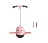 Okiyakusama Pogo Manija para Niños Balance Board Goma Antideslizante Bomba Inflable Adecuado para Ejercicios Físicos Interacción Familiar Niños Y Adultos, Rosa