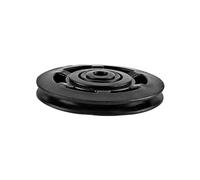 Okiyakusama Polea Fitness Rueda Accesorio Polea Rodamiento Máquina Cable Nylon Metal Baja Fricción Adecuada para Entrenamiento Fuerza Uso en Casa Equipos Gimnasio, 9.5 cm