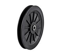 Okiyakusama Polea Fitness Rueda Accesorio Polea Rodamiento Máquina Cable Nylon Metal Baja Fricción Adecuada para Entrenamiento Fuerza Uso en Casa Equipos Gimnasio, 15.8 cm