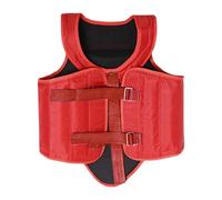 Okiyakusama Protector de Pecho de Karate Adultos Equipo Deportivo Chaleco Protector Resistente Acolchado Seguro Multifunción Protección Ligera Adecuado para Entre, Rojo