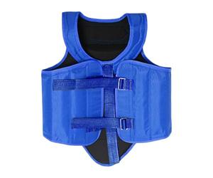 Okiyakusama Protector de Pecho de Karate Adultos Equipo Deportivo Chaleco Protector Resistente Acolchado Seguro Multifunción Protección Ligera Adecuado para Entre, Azul