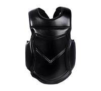 Okiyakusama Protector de Pecho Karate con de Abdomen y Costillas Material EVA PU Resistente al Impacto Chaleco de Deporte para Boxeo y Artes Marciales, S