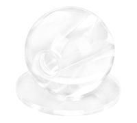 Okiyakusama Punzón Acrílico Resistente para Práctica de Entrenamiento de Billar Bolas, Afilador de Bolas Transparente de 18 Mm, Agujero 16 Mm Transparente
