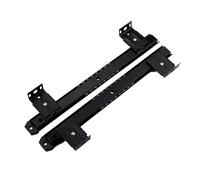 Okiyakusama Riel para Bandeja de Teclado Juego de Guías Deslizantes para Cajón Bajo Escritorio Riel Extraíble para Teclado Bajo Mostrador Riel Deslizable de Tecla, 35 Mm Negro 5 Alturas
