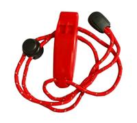 Okiyakusama Silbato Deportivo Silbato Llavero Silbato Portátil Silbato con Cuerda Fabricado en Acero Inoxidable Apto para Entrenamiento Y Arbitraje en Deportes Es, Rojo