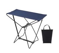 Okiyakusama Silla Plegable Asiento Portátil Taburete Fácil de con Tela Oxford Resistente Y Base Metálica Adecuado para Picnic Senderismo Pesca Playa C, Armada