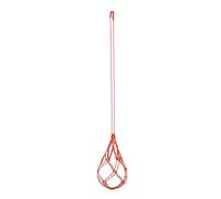 Okiyakusama Soccer Ball Net Porta Balón Fútbol Entrenador Equipamiento de Entrenamiento con Bolsa Elástica de Nylon Adecuado para Niños Adultos Principiant, Rojo