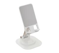 Okiyakusama Soporte para Teléfono Rotación 360 Sostenedor de Mesa para Smartphone Organizador Compacto Plegable con Silicona de Metal para Oficina Sala de Estar V, Estilo F