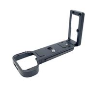 Okiyakusama Soporte Rápido de Liberación L para Cámara Empuñadura Placa Base Soporte Vertical Aleación de Aluminio Duradera con Fijación Segura Adecuado para Sesi, Negro