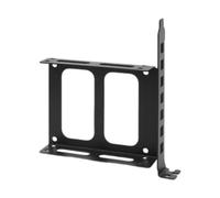 Okiyakusama Soporte SSD para Computadora de Escritorio Adaptador Metálico de Doble Bandeja Duro SSD Holder Y Metal con Tornillo de Fijaci, Negro
