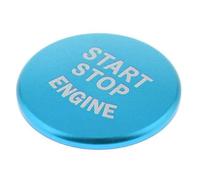 Okiyakusama Start Stop Engine Button Cover Tapa Botón Encendido Motor Cubierta Interruptor Adhesiva Aluminio Protección Contra Toques Y Rayones Ajuste a Botón Ori, 3 piezas