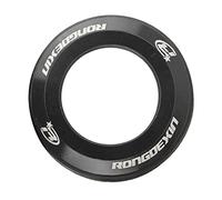 Okiyakusama Tapa de Horquilla Delantera de Bicicleta Acompañada de Cubierta Separador de Tubo Y Accesorios de Instalación en Material Resistente Adecuada, Negro