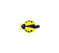 Okiyakusama Timbre Infantil Bicicleta Estilo Mariquita para Niños Niñas Campana Colorida de Aleación de Aluminio para Manillar de Bicicleta Infantil Sonido, Amarillo