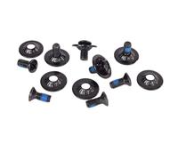 Okiyakusama Tornillos para Fijación de Snowboard Conjunto de Tornillos para Tablas Accesorios Acero Inoxidable Fácil Montaje Antideslizantes Adecuados para Deport, Negro