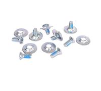 Okiyakusama Tornillos para Fijación de Snowboard Conjunto de Tornillos para Tablas Accesorios Acero Inoxidable Fácil Montaje Antideslizantes Adecuados para Deport, Plata
