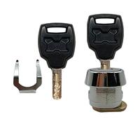 Okiyakusama Trasera de Baúl Cilindro Bloqueo para Motocicleta Kit Llave Accesorios Aluminio Compacto Instalación Rápida Adecuada para Protección Del Equ, 20 mm plano