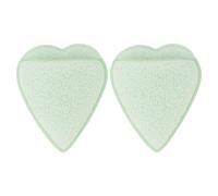 OKJHFD 2pcs Heart Shaped Facial Sponge Women Home Soft Exfoliating Soft Facial Washing Sponges for Makeup Removal Daily Skin Care Routine.