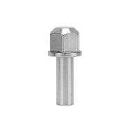 OKJHFD 8 RC Tuercas de extensión del Cubo de la Rueda Hecho Acero Inoxidable Hexagonal RC Wheel Extension Axial Adapter con Pin, Adecuado para 1/10 Modelo Automotive Repte Part (25 mm)