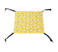 OKJHFD Cat Cage Hanging Swing Bed Double Sided Adjust Height Linen Fabric Cat Hammock Bed for Pet M,Sleeping and Resting Pad for Kitten, Ferret, Puppy or Small Pet