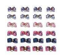 OKJHFD Dog Hair Bows with Elastic Rubber Bands, Cute Dog Grooming Bows Puppy Hair Accessories Dog Hair Bow.