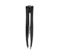 OKJHFD Multifunctional Eyebrow Tweezer with Eyebrow Comb Black 2 In 1 Makeup Grooming Tool for Eyebrows Or Facial Hair Eyelash Comb,Makeup Grooming Tool.