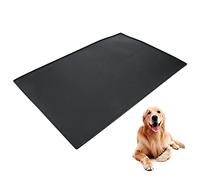 OKJHFD Pet Placemat for Dog and Cat, Black Silicone Pad Non-Slip Pet Dog Cat Feeding Mat Food Water Placemat for Eating Car Traving