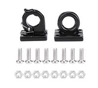 OKJHFD Trailer Axle Parts,Trailer Axle Shackle Kit, Trailer Equalizer Kit, Simulation Trailer Tow Lock Shackle Bracket Set for Axial SCX10 CC01 D90 D110 TF2 RC Car