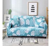 OKJK Fundas De Sofá con Estampado Floral Elástico, Cubre Sofa 1/2/3/4 Plazas, Universal, Se Aplica A La Esquina De La Sala De Estar, Sofá En Forma De L (17,2-Seater 145-185cm)