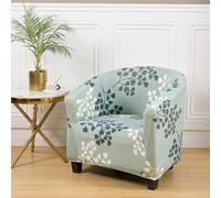 OKJK Fundas para sillón de un Solo Asiento, Funda para Silla de 1 Plaza, para Comedor, Funda de sofá de Tela de Microfibra con Estampado Floral (Color 27)