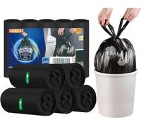 OKKEAI Bolsas de basura de 5 L, color negro, para baño y aseo, 100 unidades