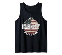 Oklahoma City Oklahoma, Bandera Americana Vintage Camiseta sin Mangas