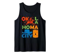 Oklahoma City Souvenir Hombres Cowboy Rodeo Oklahoma City Camiseta sin Mangas