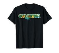 Oklahoma Naturaleza Escénica Retro Nativo Vida Silvestre Occidental Tulsa Camiseta