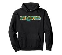 Oklahoma Naturaleza Escénica Retro Nativo Vida Silvestre Occidental Tulsa Sudadera con Capucha