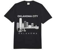 Oklahoma Souvenir Hombres Música Guitarra Recuerdo Oklahoma City Comfort Colors Adult Heavyweight T-Shirt