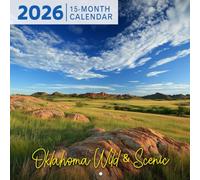 Oklahoma Wild & Scenic 2026 Calendar: Red Rock Landscapes, Prairies, and Big Skies
