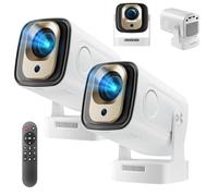 Oklumi Projector, Oklumi Mini Smart Projector, Auto Focus, Native 1080p Resolution, HD Screen Auto Keystone Correction for Movies Household (2pcs)